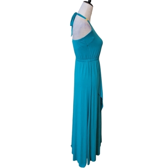 Bebe Halter Neck Maxi Dress Size Small - Picture 3 of 5